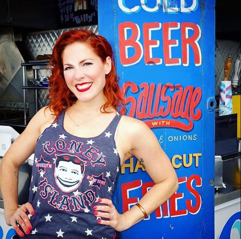 Beautiful fall day in Coney Island!