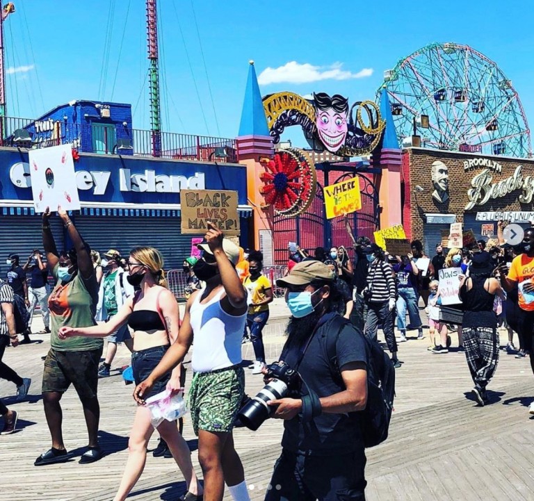 March for black lives in coney!